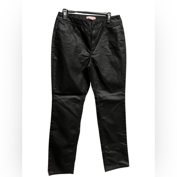 Chicos Black Shimmer Pants - Picture 1 of 7